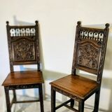 Paire de chaises bretonnes fin 19e siècle