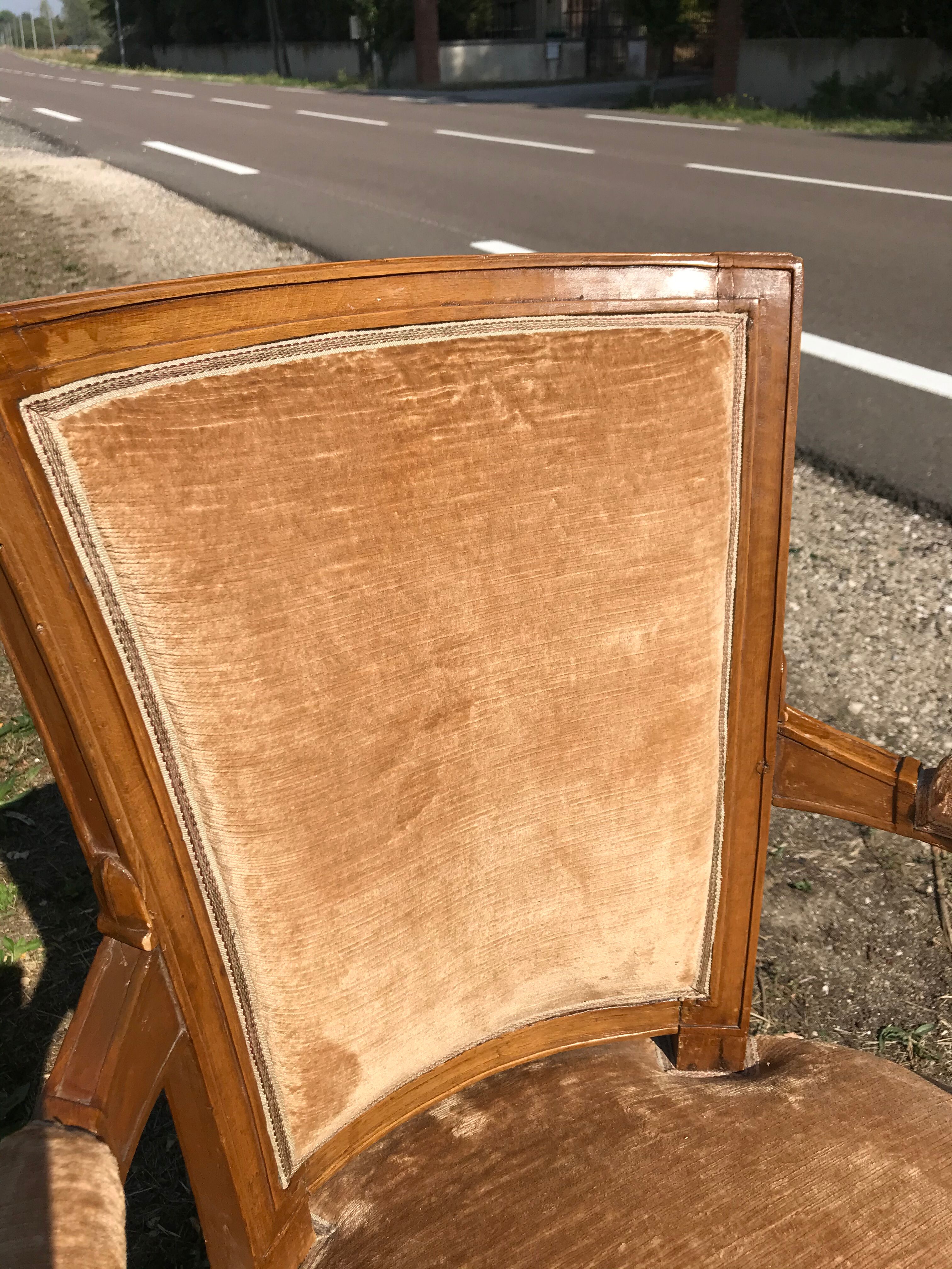 Empire era armchair pair