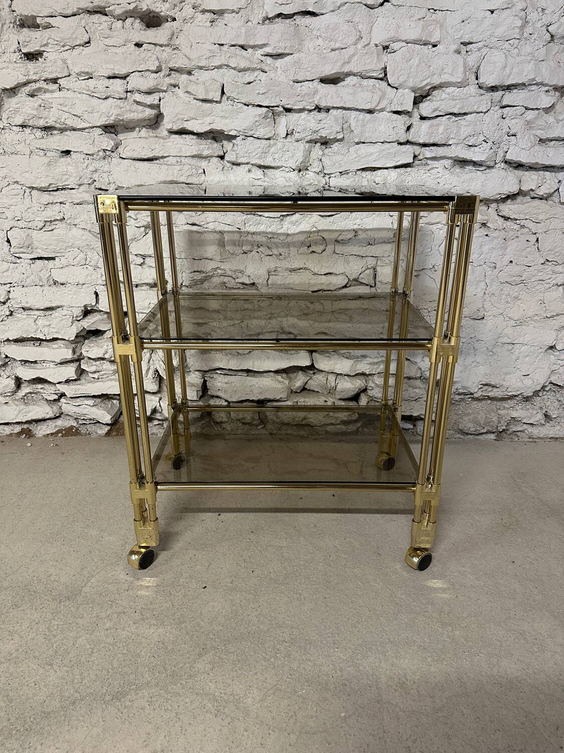 Desserte chariot a roulette vintage