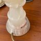 Pied de lampe en onyx