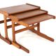 Tables gigognes Salin Nyborg - design danois du milieu du siècle moderne en teck