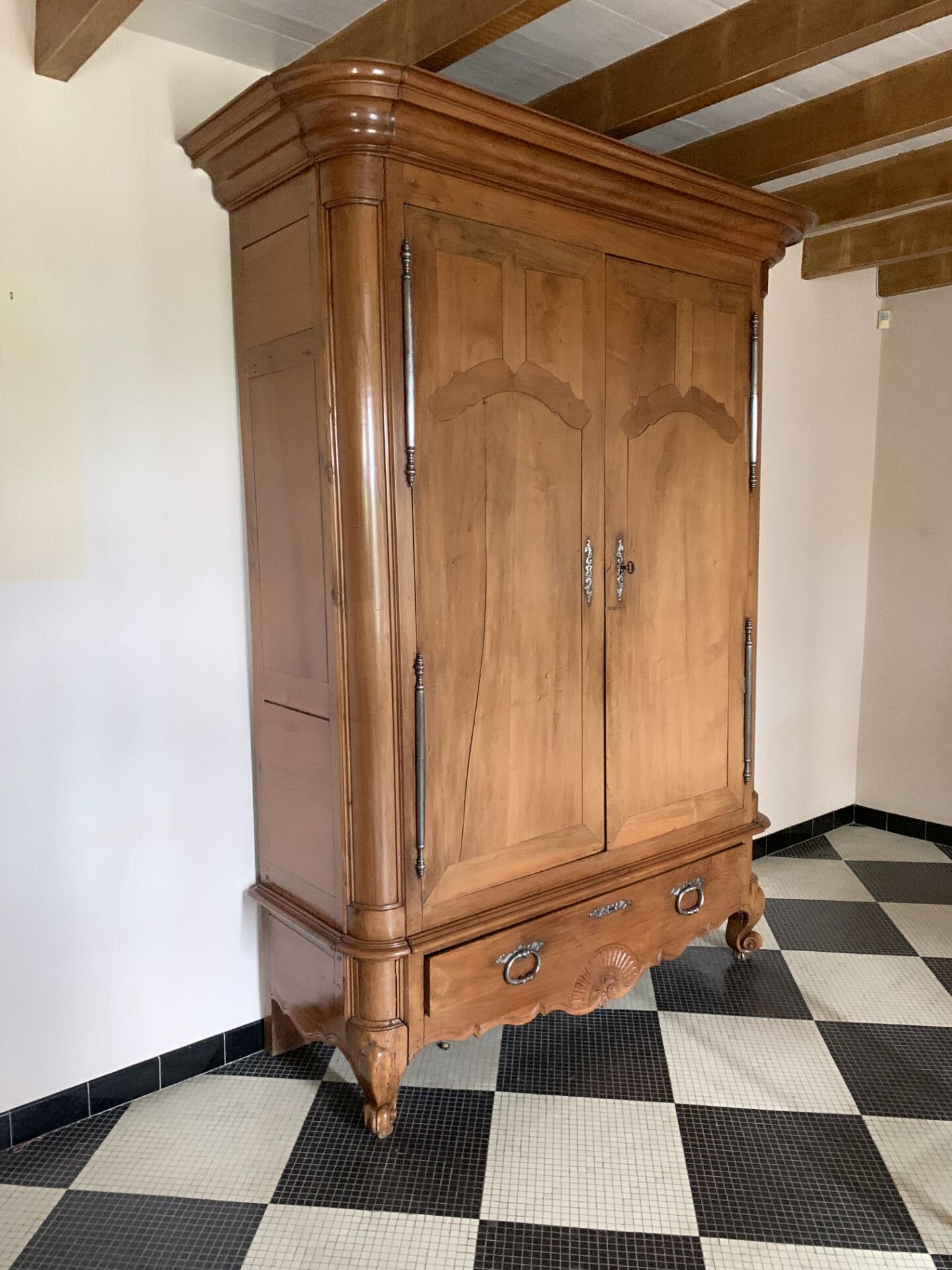 Louis XV cherry cabinet