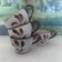 Set of 4 floral decorated bowls