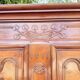 Bressane wardrobe in walnut in Louis XV style, 19th century.
