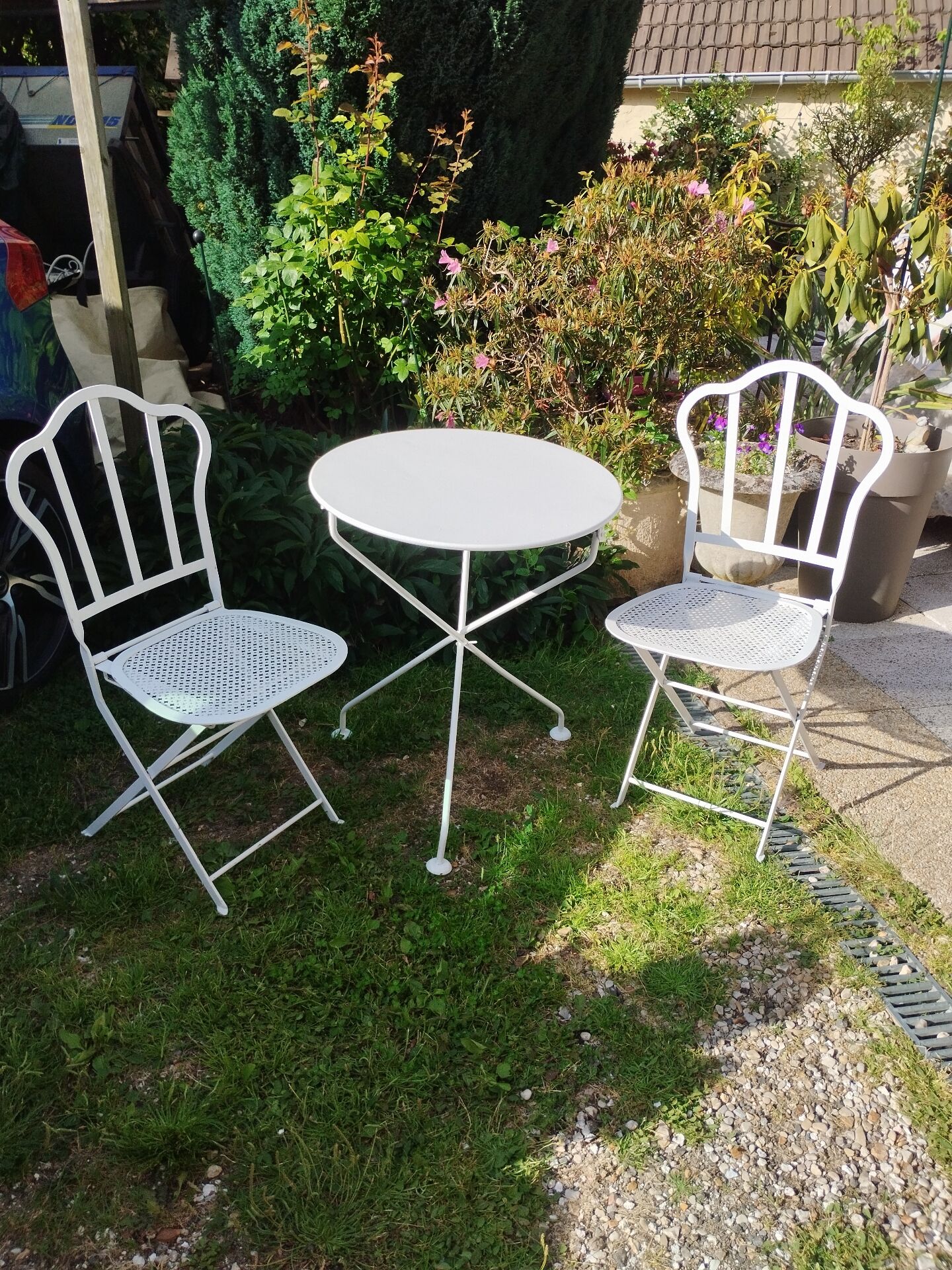 Salon de jardin ancien en fer