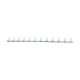 Grey school wall hanger 12 hooks 1800mm