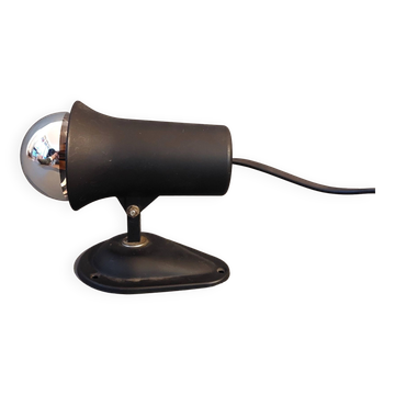 Vintage 1960 black Lita wall light.