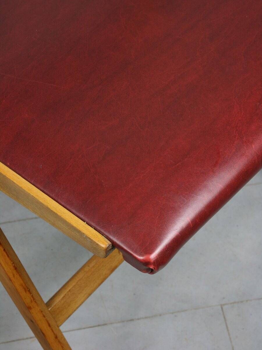 Vintage red Eden folding chair by Gio Ponti