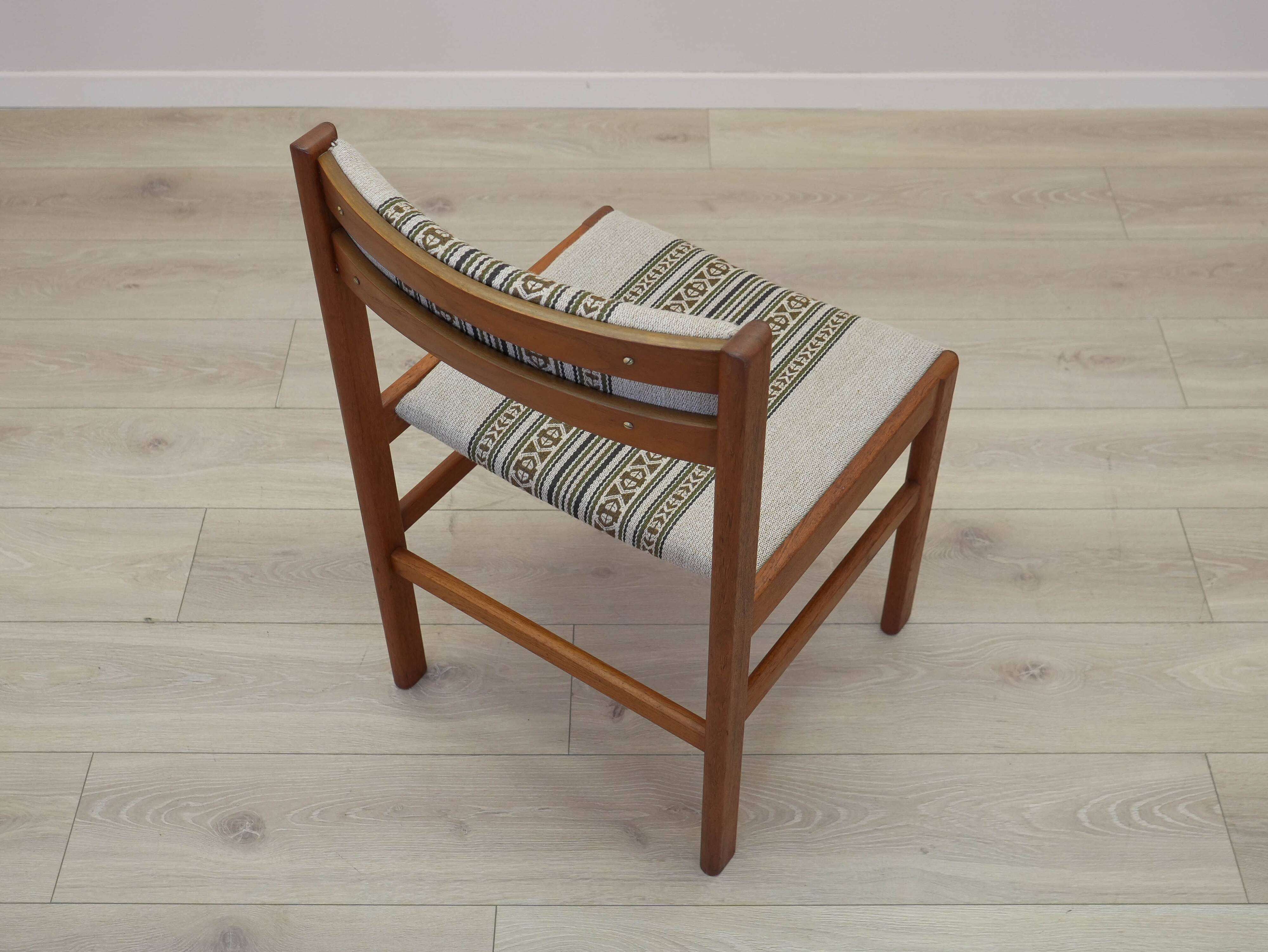 Set of two teak chairs, Danish design, 1970s, made in Denmark