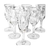 SAINT-LOUIS Series of 6 white wine glasses CERDAGNE 13x6
