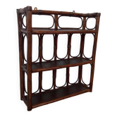 Rattan wall shelf