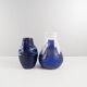 Vases set in blue white