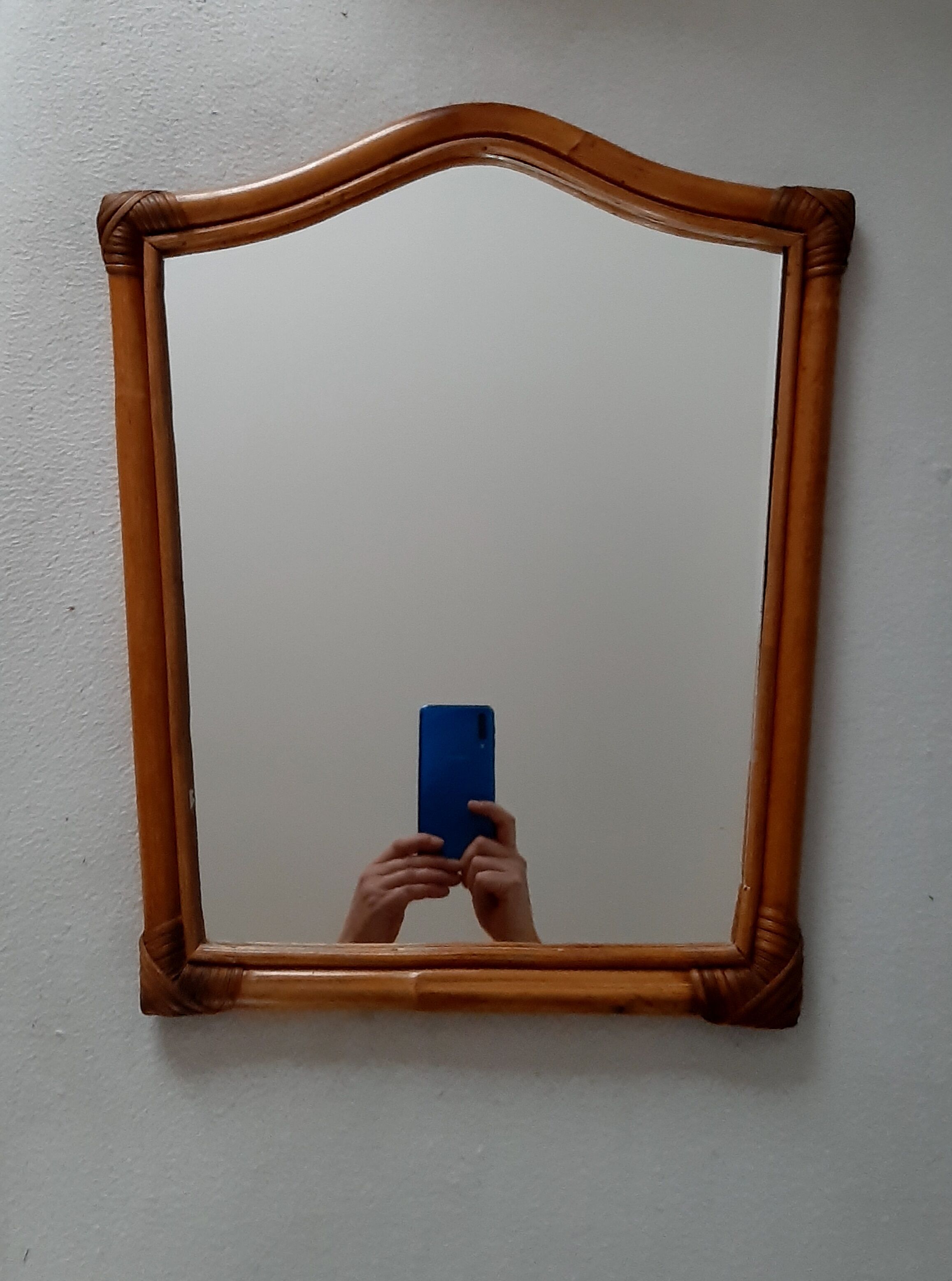 Rattan mirror 40x47cm