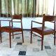 Set of 2 Scandinavian teak armchairs from Korup Stolefabrik, Denmark 1960s