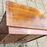 Small sideboard, TV unit, hifi in solid wood, walnut, Louis Philippe style