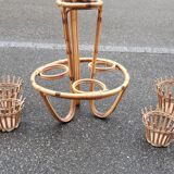 Rattan plant holder 1960