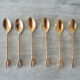 Box of 6 old teaspoons