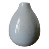 vase en céramique craquelée gris clair