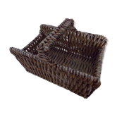 Panier en rotin à bûches