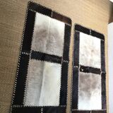 Lot of 2 carpets cow skins 120x60cm
