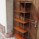 Wall bookcase string 1970