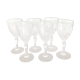Service of 6 crystal glasses