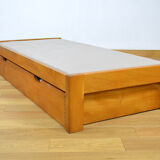 Pierre Chapo bed in elm 1970-1980