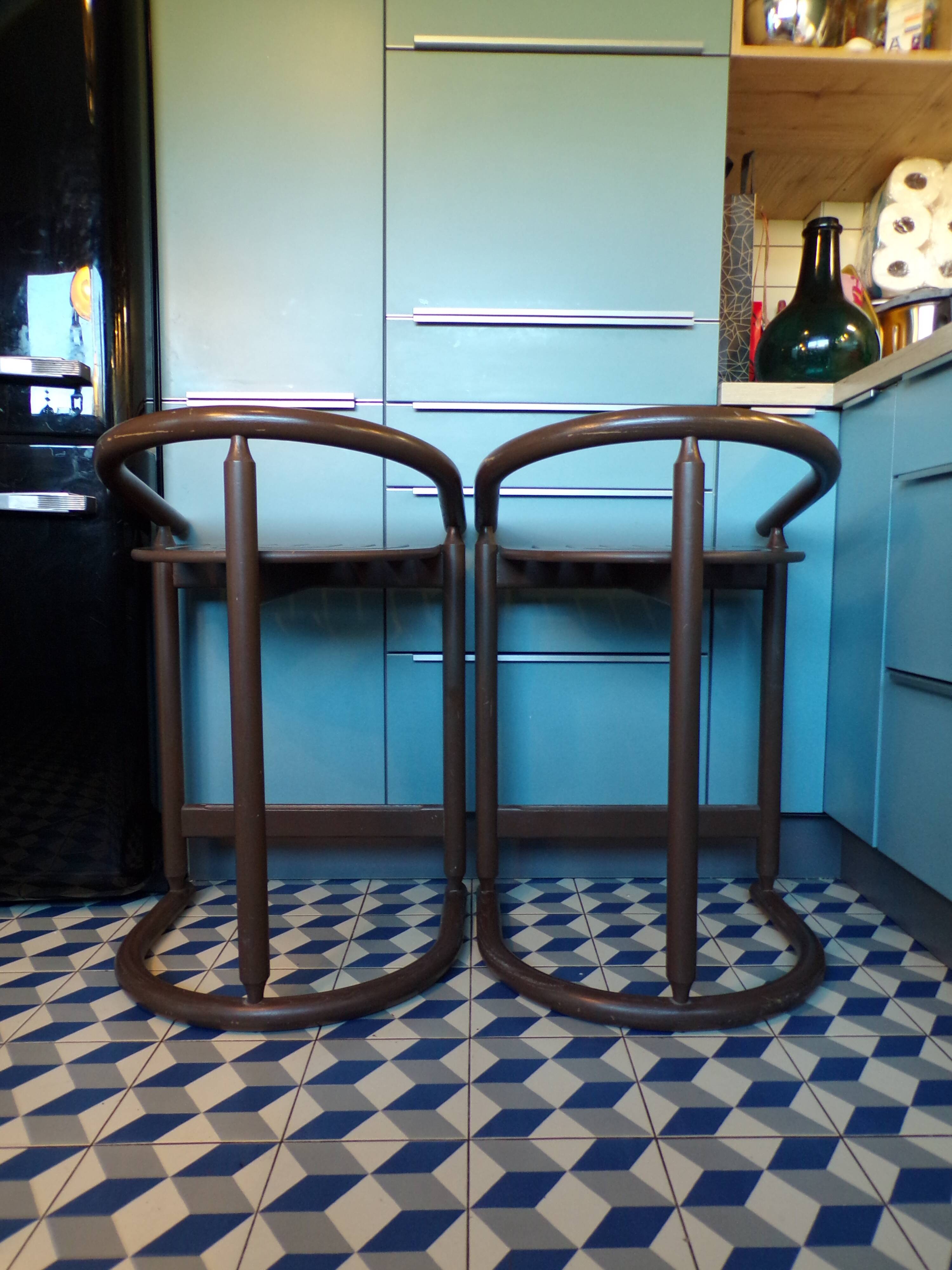 Pair of Allmilmö bar stools