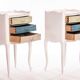 Tables de chevet 1950 merisier