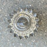 Art Deco molded glass ashtray by Pierre D'Avesn - Art Deco pocket emptier