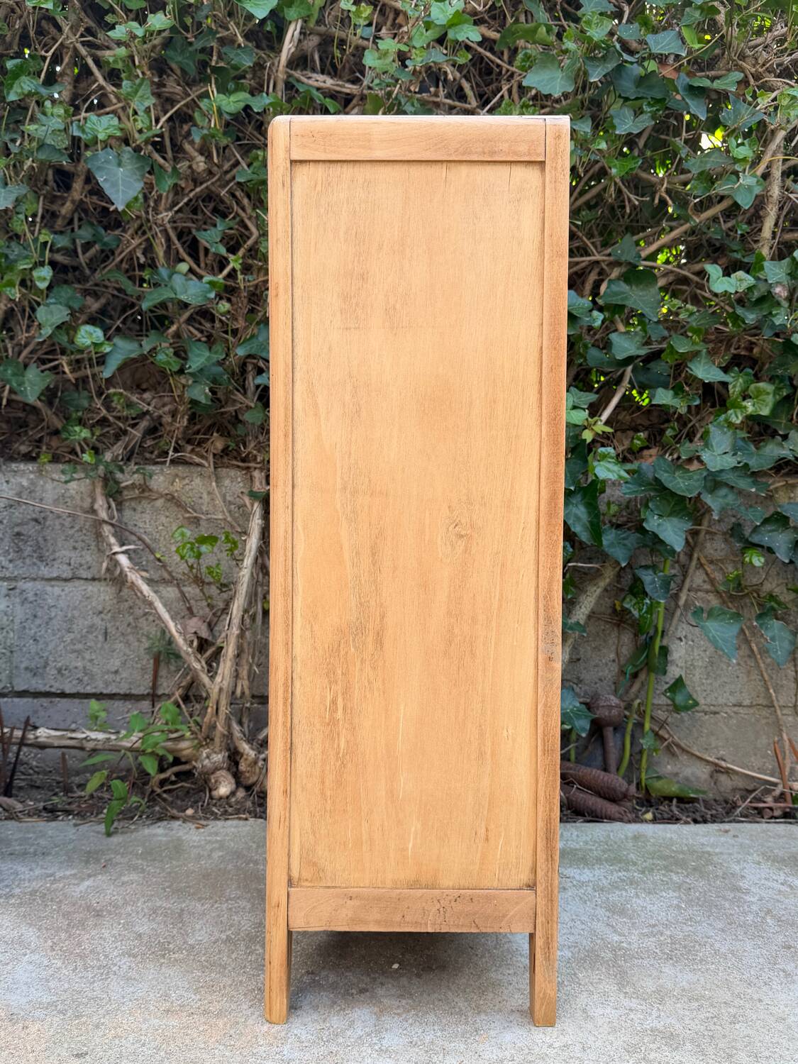 Rustic wooden buffet from Paris, 1940.