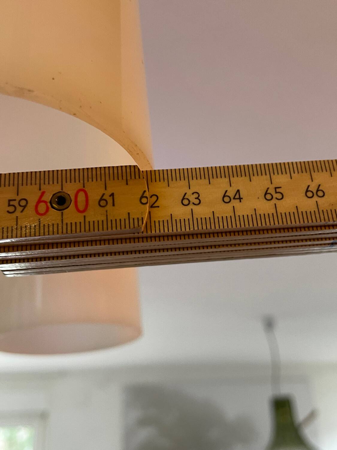 Vintage 9-light pendant light in Perspex