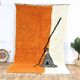 Orange tapis marocain artisanal 250cmx150cm