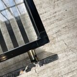 Coffee table year 80 Italian marble and glass