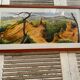 Old painting jean laville st germain roussillon + wooden frame