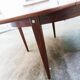 Table transformable en palissandre de rio 118cm