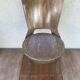 Former baumann model dove chair in wooden feet compass vintage