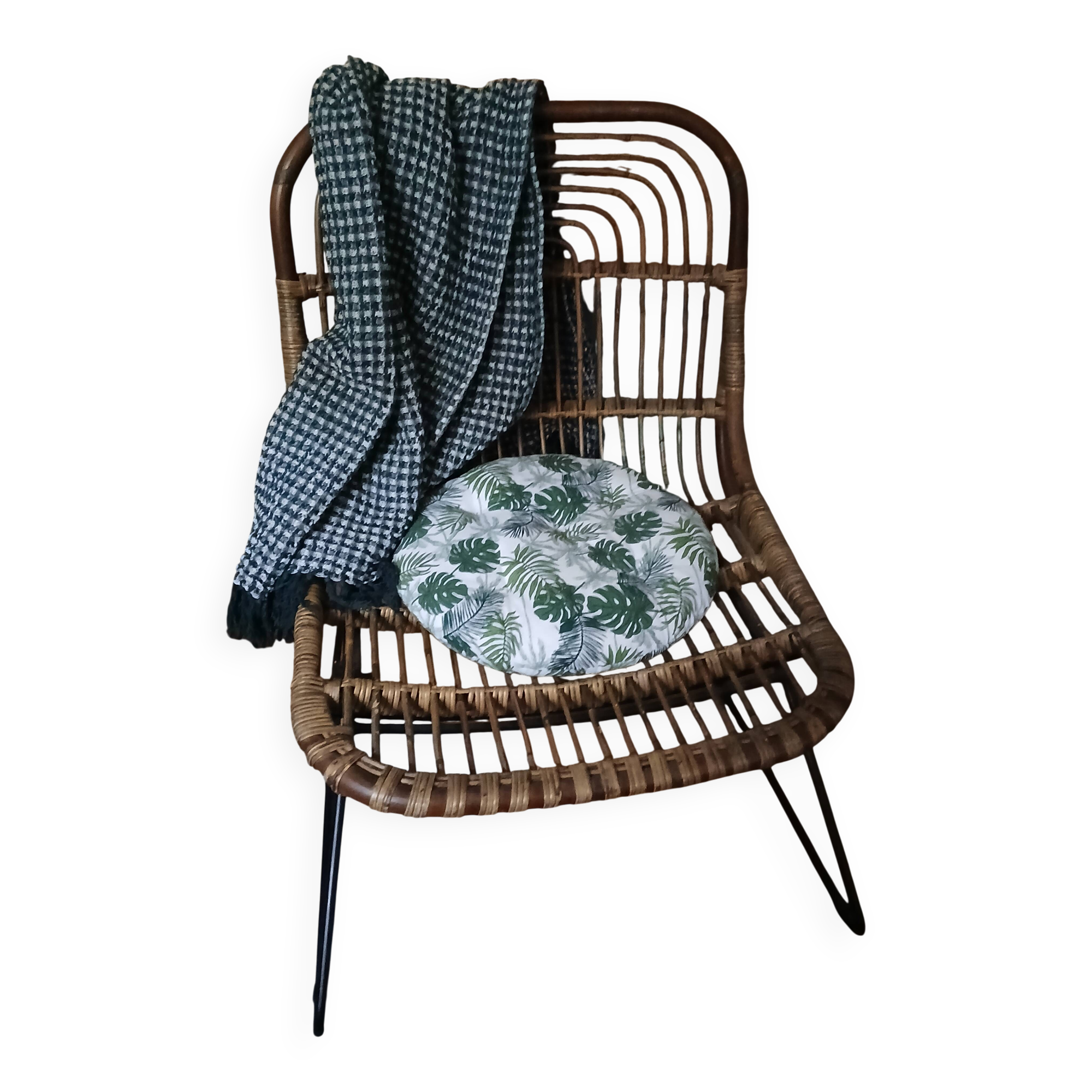 Rattan armchair