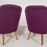 Vintage Chairs and Table, 1960s, Set of 3