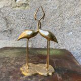 Couple of brass herons
