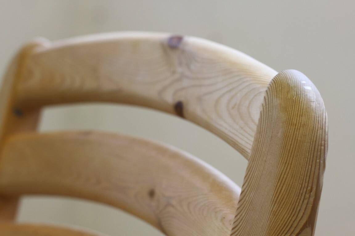 Vintage 1980s Danish Pine Wood Dining Chairs 1970s/80s by Dyrlund