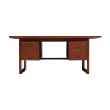 Bureau en teck, design danois, années 1970, fabriqué au Danemark