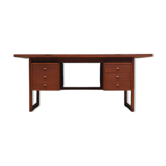 Bureau en teck, design danois, années 1970, fabriqué au Danemark