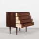 Danish chest of drawers from the 1950s with 4 drawers in rosewood by Kai Kristiansen for FM.