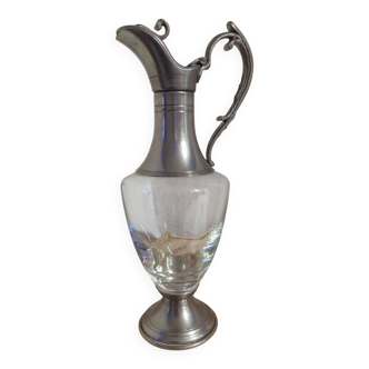 Antique glass carafe
