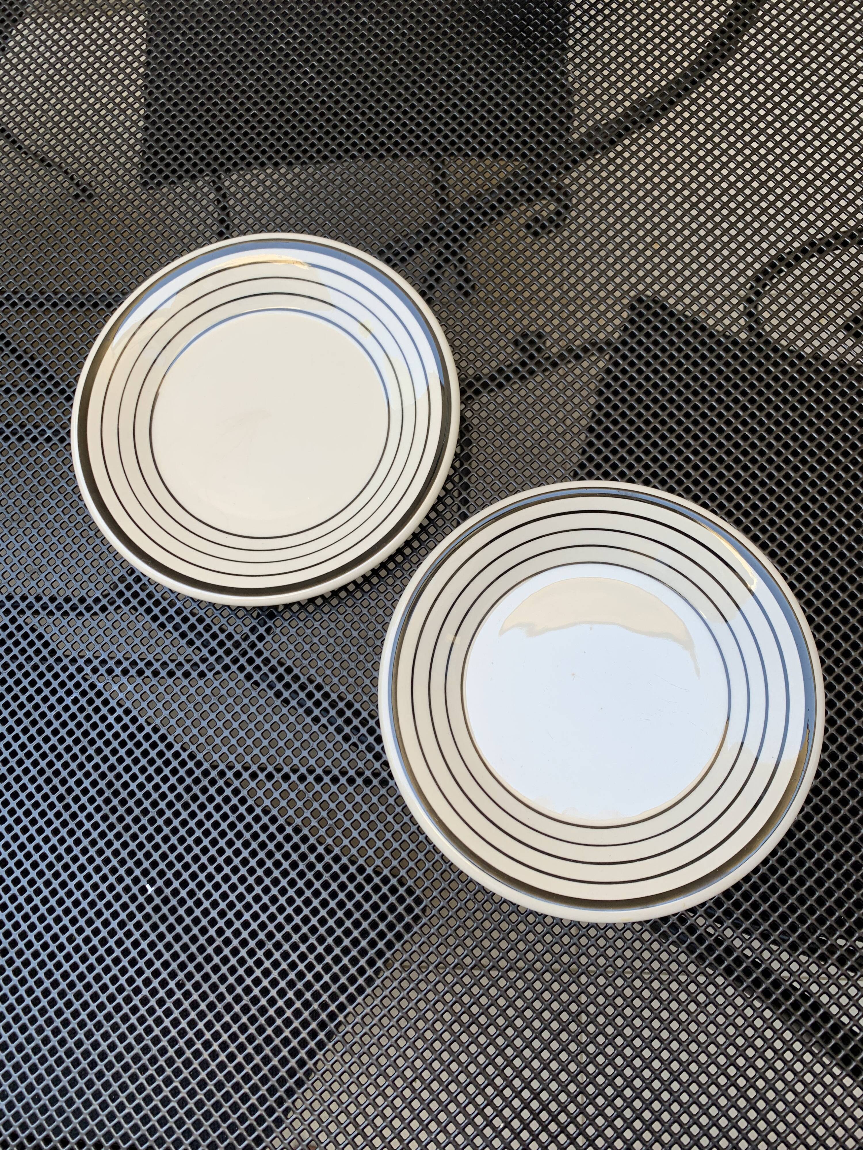 Pair of Italian dessert plates from the 70s