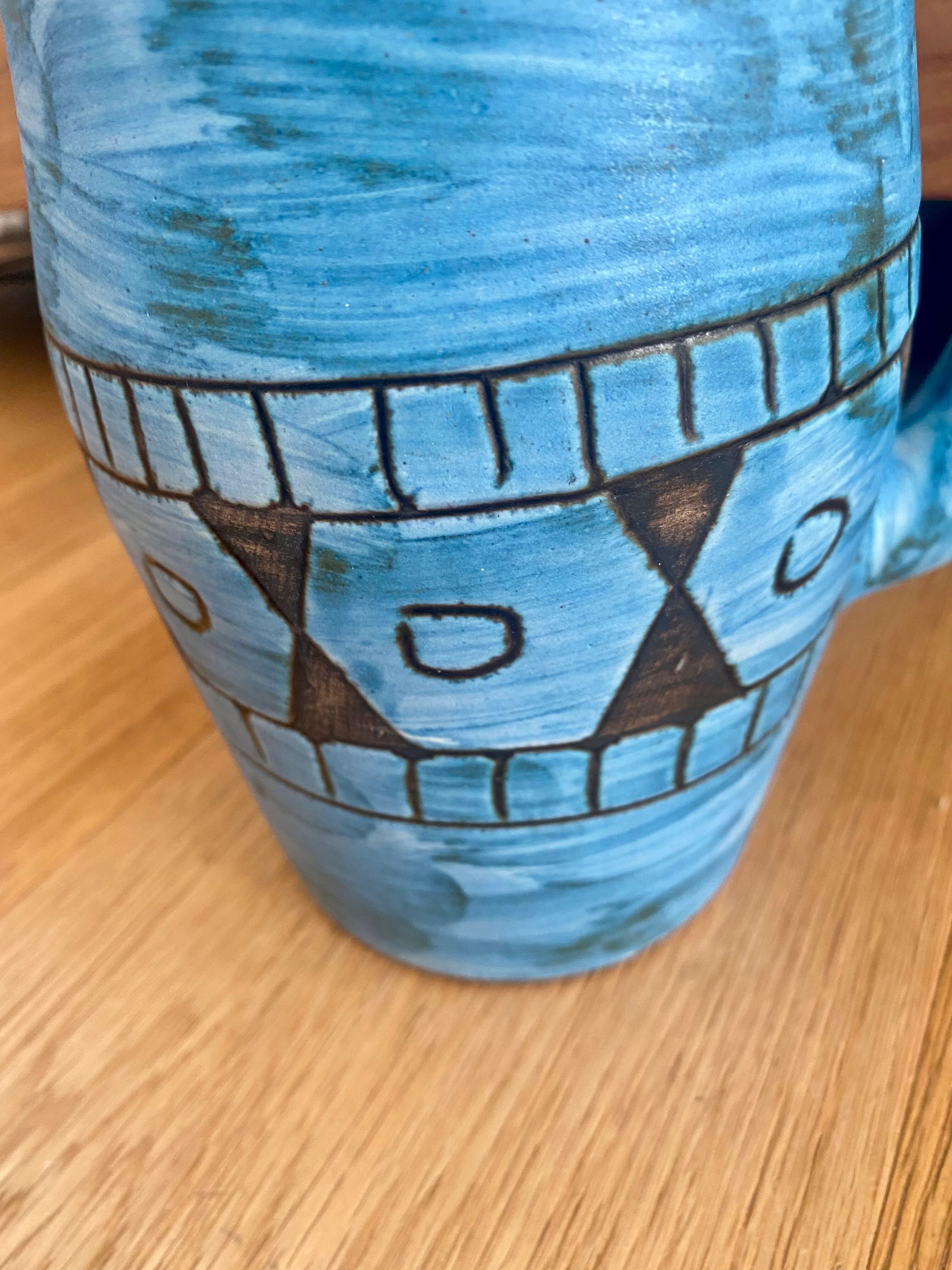 Ceramic pitcher Alain Maunier Vallauris