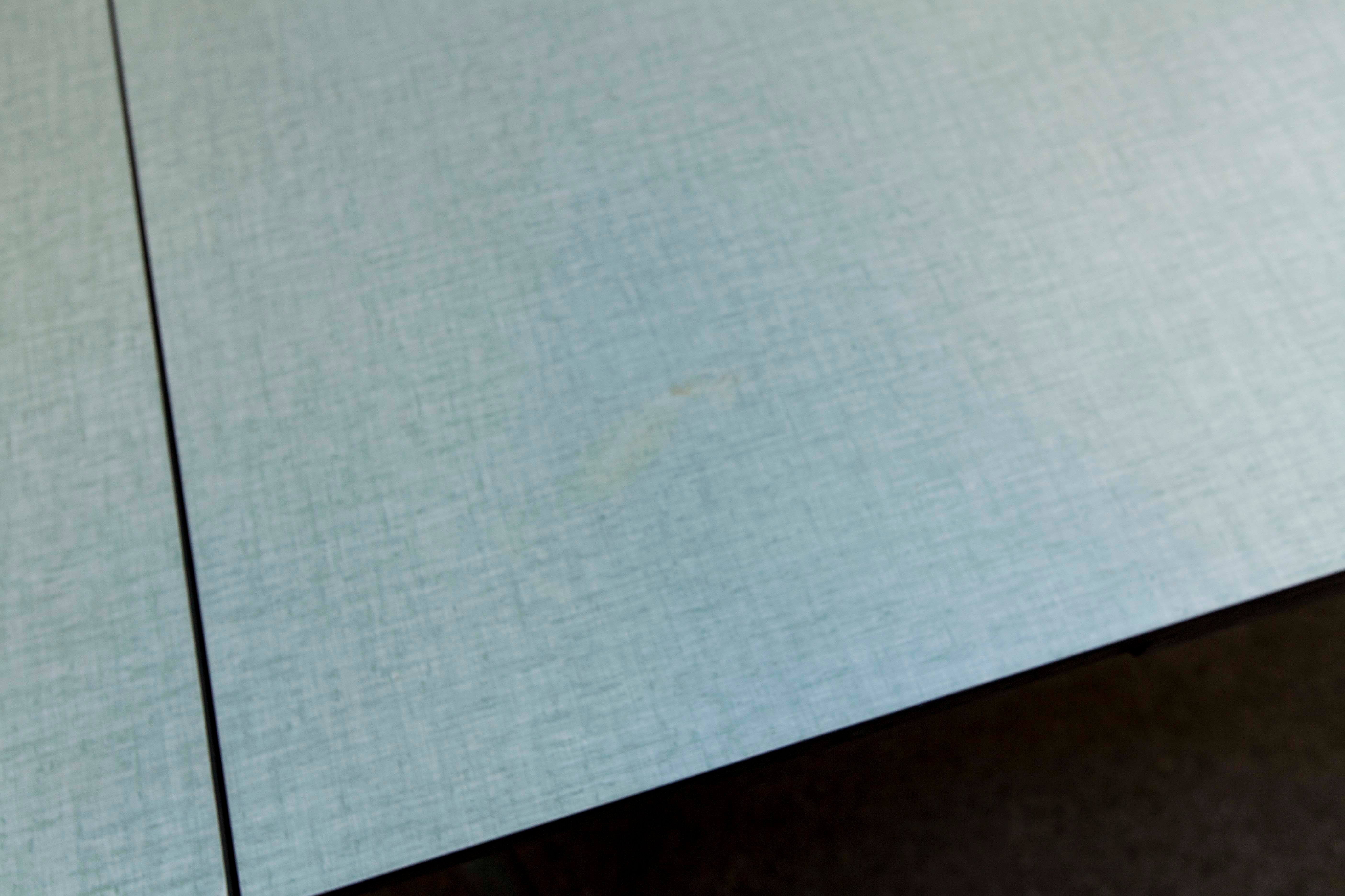 Green formica table, 1970