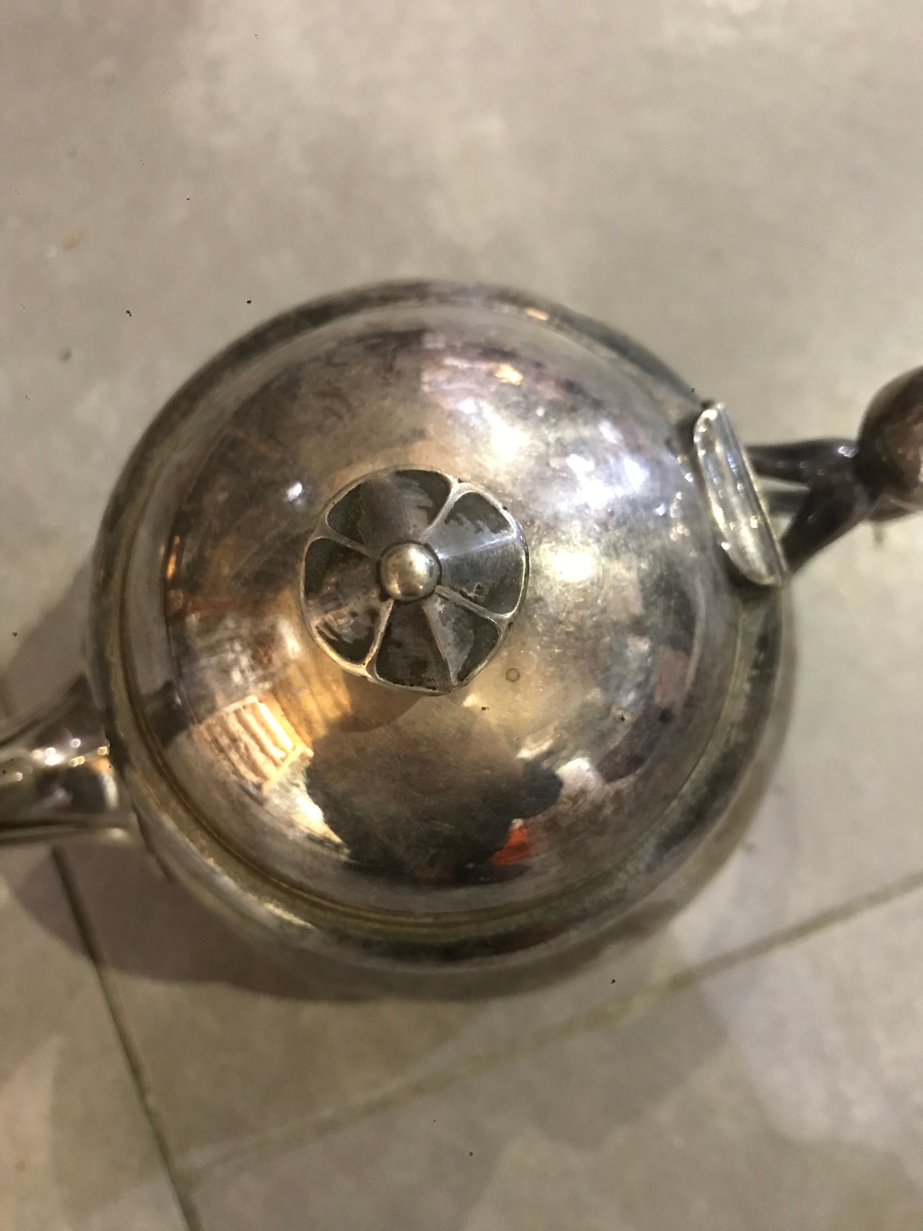 Christofle silver metal teapot