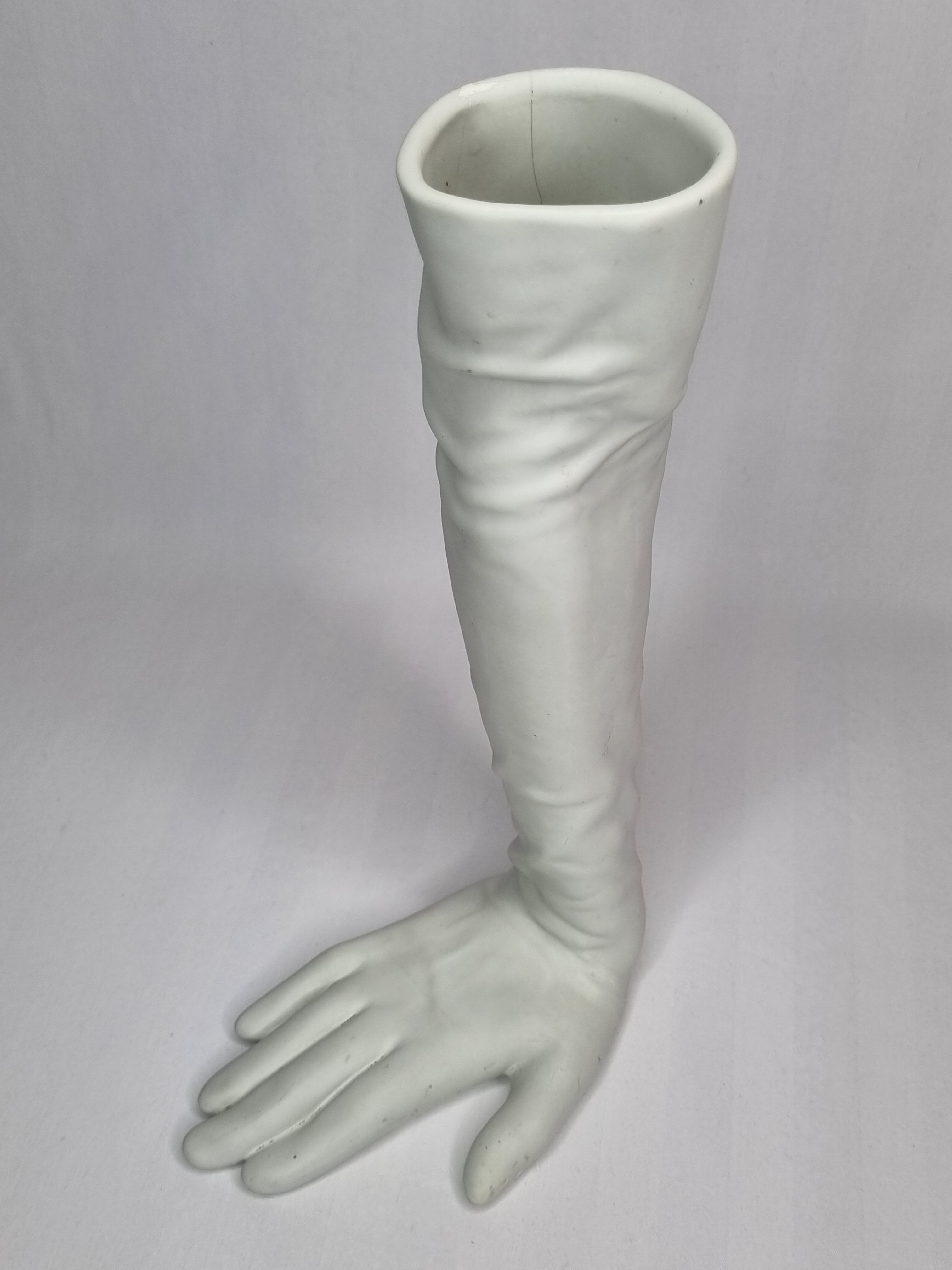 Vase in the shape of a glove "Hepburn", 80s, 31 cm